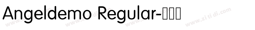 Angeldemo Regular字体转换